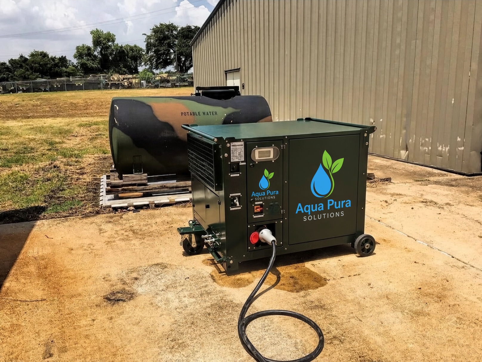 AP-120 Field Unit — atmospheric water generator producing 120 L / day of drinking water