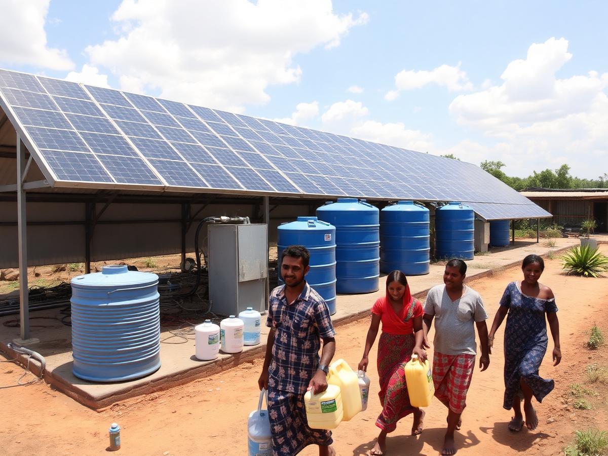 Solar-powered water for six mountain villages — after